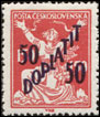 Doplatní - výpotřební vydání (Osvobozená republika) - 50/150 h červená