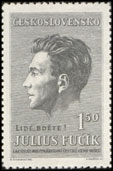 Julius Fučík - 1,50 Kčs šedá