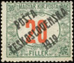 Pošta československá 1919 - Doplatní známky z let 1915 - 1918 - 20 f zelená