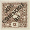 Pošta československá 1919 - Novinové známky z roku 1916 - 2 h hnědá