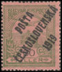 Pošta československá 1919 - Výplatní známky z let 1913 - 1916 - 60 f zelená
