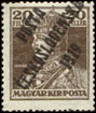 Pošta československá 1919 - Výplatní známky z roku 1918 - 20 f hnědá