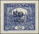 SO 1920 - Výplatní (Hradčany) - 50 h modrá