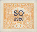 SO 1920 - Výplatní (Hradčany) - 60 h žlutooranžová