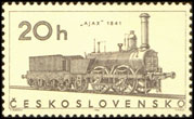 Lokomotivy - parní lokomotiva Ajax z r. 1841