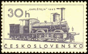 Lokomotivy - parní lokomotiva Karlštejn z r. 1865