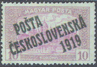 10 K Parlament – PČ 1919 – MAGYAR POSTA 10 K Parlament – PČ 1919 – MAGYAR POSTA
