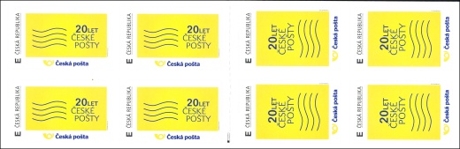 20 let České pošty, s.p. - známkový sešitek 20 let České pošty, s.p. - známkový sešitek