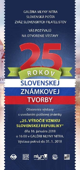 25 rokov slovenskej známkovej tvorby - výstava 25 rokov slovenskej známkovej tvorby - výstava