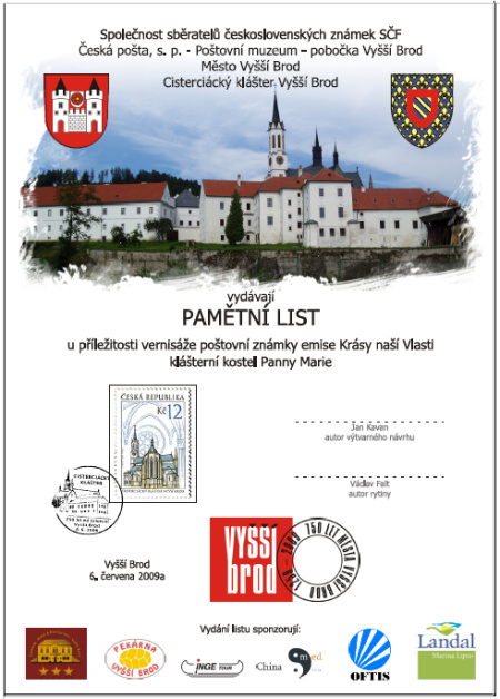 750 let od založení kláštera města Vyšší Brod 750 let od založení kláštera města Vyšší Brod
