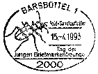 Německé příležitostné razítko z roku 1993 se svižníkem polním