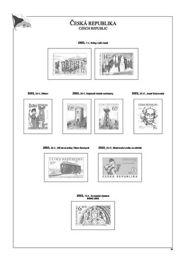 Albové listy POMfila Česká republika 1993-2005 v luxusním provedení Albové listy POMfila Česká republika 1993-2005 v luxusním provedení