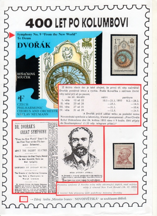 Antonín Dvořák, Kryštof Kolumbus a Nový svět (část 3). Antonín Dvořák, Kryštof Kolumbus a Nový svět (část 3).