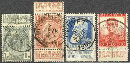 Belgické nedělní známky