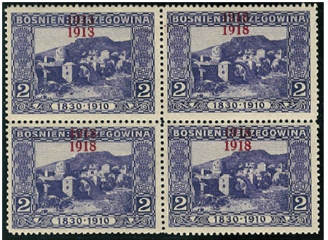 Bosna a Hercegovina: výpomocné vydání 1918 Bosna a Hercegovina: výpomocné vydání 1918