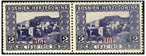 Bosna a Hercegovina: výpomocné vydání 1918 Bosna a Hercegovina: výpomocné vydání 1918