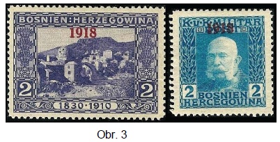 Bosna a Hercegovina: výpomocné vydání 1918 Bosna a Hercegovina: výpomocné vydání 1918