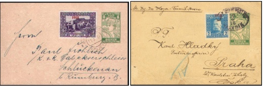 Bosna a Hercegovina: výpomocné vydání 1918 Bosna a Hercegovina: výpomocné vydání 1918