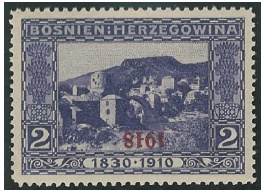 Bosna a Hercegovina: výpomocné vydání 1918 Bosna a Hercegovina: výpomocné vydání 1918