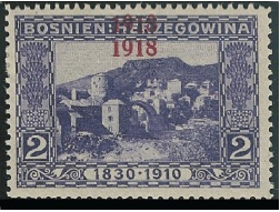 Bosna a Hercegovina: výpomocné vydání 1918 Bosna a Hercegovina: výpomocné vydání 1918