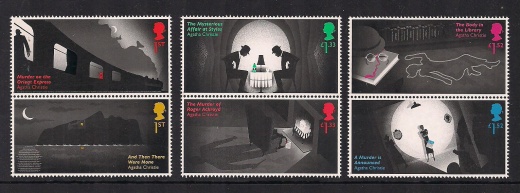 Britské známky AGATHA CHRISTIE Britské známky AGATHA CHRISTIE