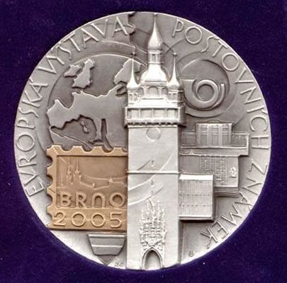 Postříbřená medaile Brno 2005