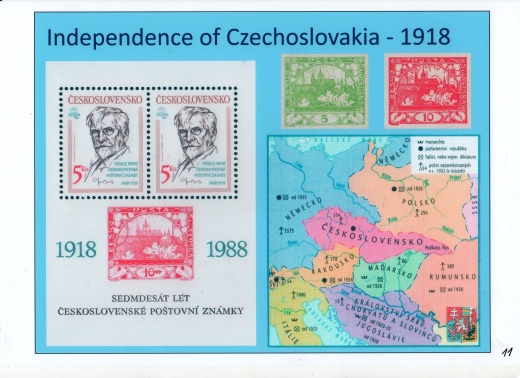 České dějiny a známky - prezentace u nás a v USA. (část 2) České dějiny a známky - prezentace u nás a v USA. (část 2)