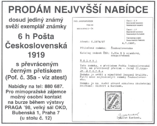 Další padělky PČ 1919 prodané v ČR za stovky tisíc Další padělky PČ 1919 prodané v ČR za stovky tisíc