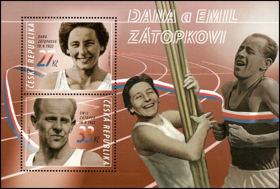 Emil Zátopek a Dana Zátopková