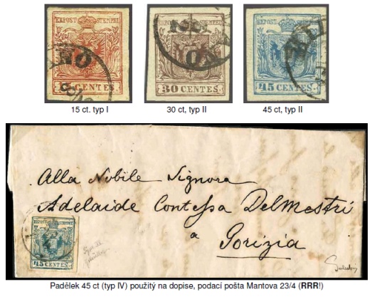 Emise 1850 v měně CENTIMES - padělky ke škodě pošty