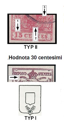 Emise 1850 v měně CENTIMES - padělky ke škodě pošty Emise 1850 v měně CENTIMES - padělky ke škodě pošty