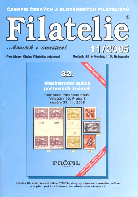 Filatelie 11/2005 Filatelie 11/2005