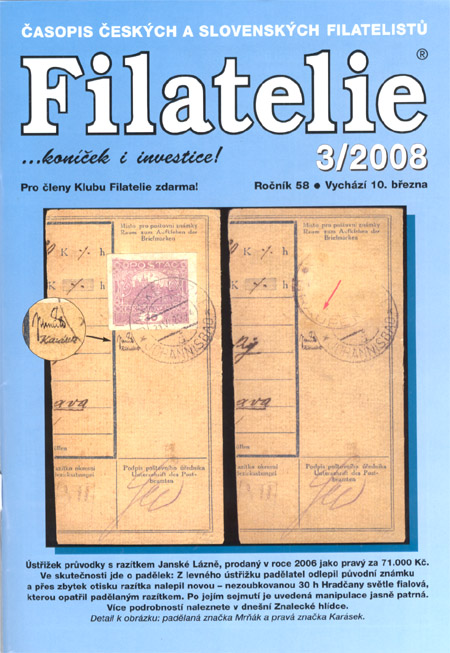 Filatelie 3/2008 Filatelie 3/2008