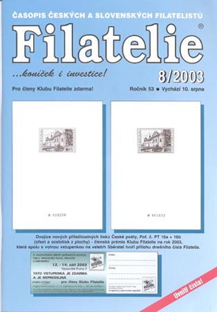 Filatelie číslo 8/2003 Filatelie číslo 8/2003