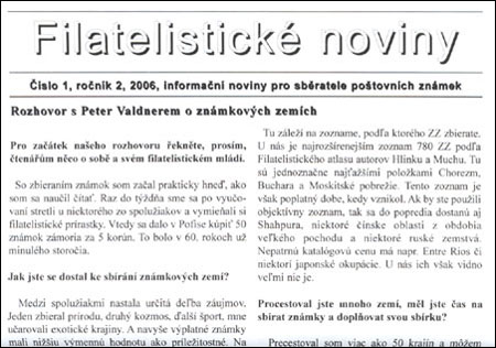 Filatelistické noviny 1/2006