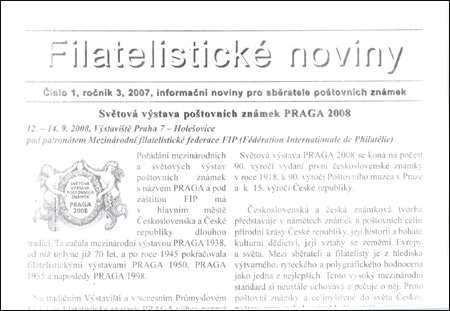 Filatelistické noviny 1/2007