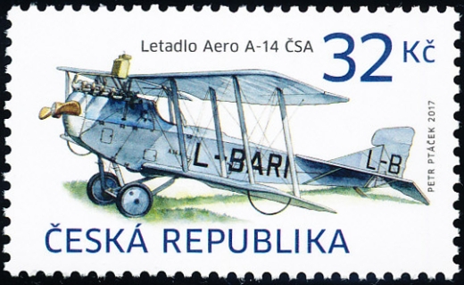 Historické dopravní prostředky - letadlo AERO A-14 ČSA