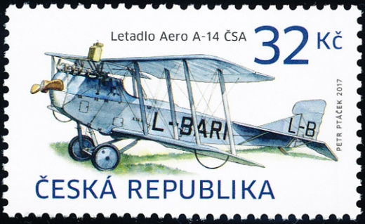 Historické dopravní prostředky - letadlo AERO A-14 ČSA Historické dopravní prostředky - letadlo AERO A-14 ČSA