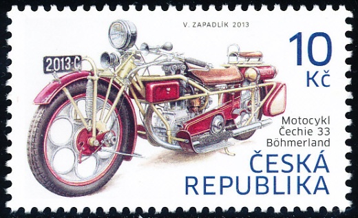Historické dopravní prostředky: Motocykl Čechie 33 - Böhmerland Historické dopravní prostředky: Motocykl Čechie 33 - Böhmerland
