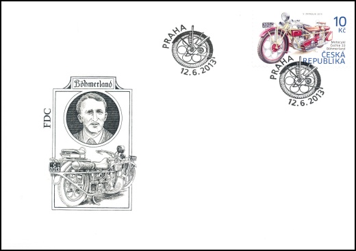 Historické dopravní prostředky: Motocykl Čechie 33 - Böhmerland Historické dopravní prostředky: Motocykl Čechie 33 - Böhmerland
