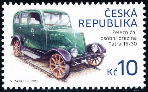 Historické dopravní prostředky: Železniční osobní drezína Tatra 15/30 Historické dopravní prostředky: Železniční osobní drezína Tatra 15/30