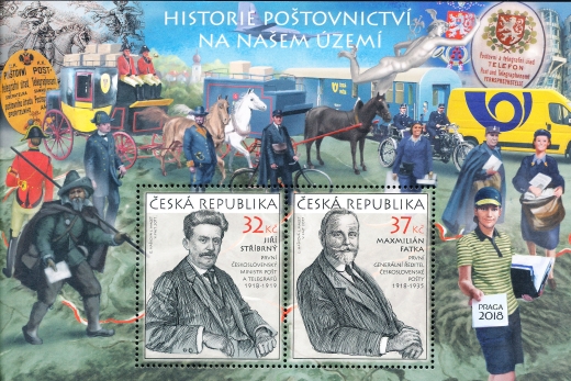 Historie poštovnictví na našem území - aršík Historie poštovnictví na našem území - aršík