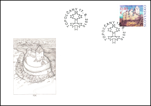  Hrad Topoľčany - Známka s personalizovaným kupónom