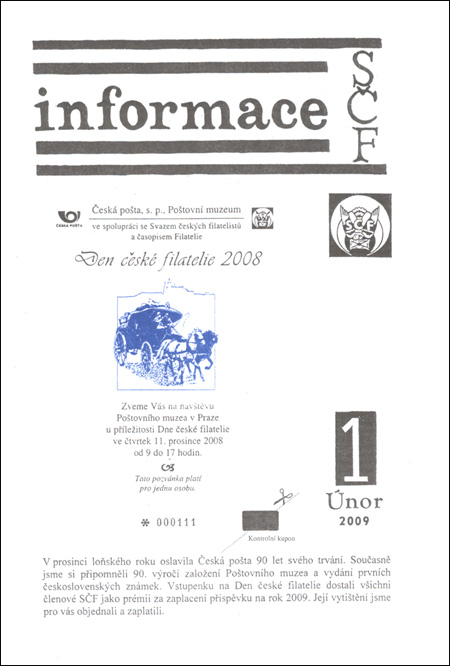 Informace SČF 1/2009 Informace SČF 1/2009