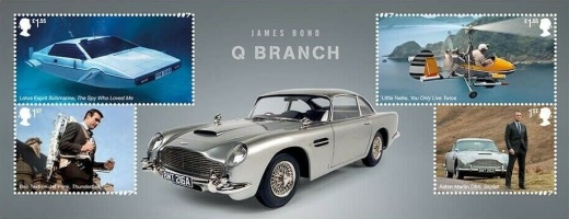 James Bond na nových britských poštovních známkách James Bond na nových britských poštovních známkách