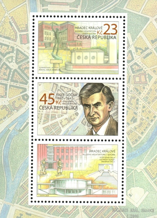 Josef Gočár a architektura Hradce Králové - aršík Josef Gočár a architektura Hradce Králové - aršík