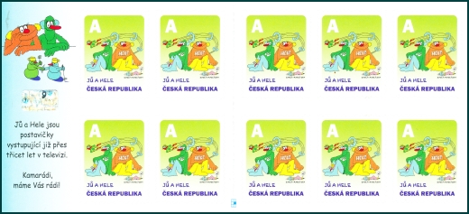 Jů a Hele - známkový sešitek Jů a Hele - známkový sešitek