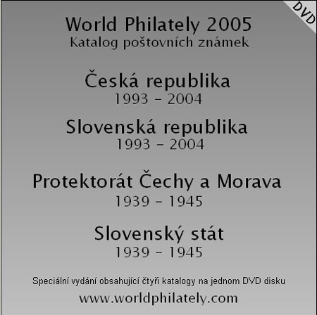 Katalogy World Philately 2005 – sada 4x CD nebo 1x DVD Katalogy World Philately 2005 – sada 4x CD nebo 1x DVD