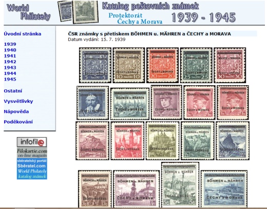 Letní novinka! Katalog poštovních známek - Protektorát ČaM (1939-1945) - World Philately 2016