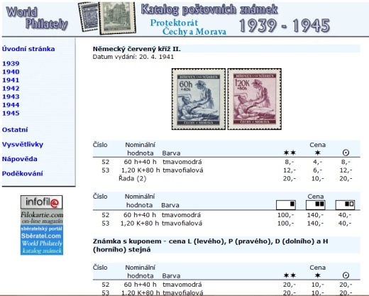 Letní novinka! Katalog poštovních známek - Protektorát ČaM (1939-1945) - World Philately 2016